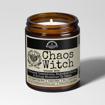 Chaos Witch 9oz Witch Candle Malicious Women Co