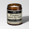Please Leave By 9:00 9oz Funny Candle Malicious Women Co