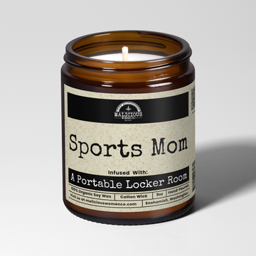 Sports Mom 9oz Mom Candle Malicious Women Co