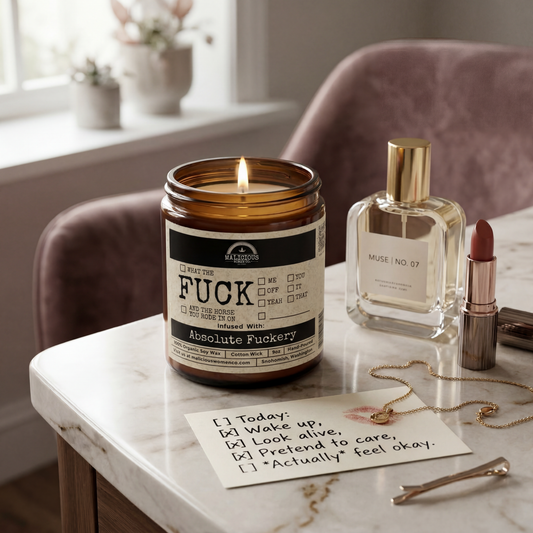 All The Fucks 9oz Funny Candle Malicious Women Co