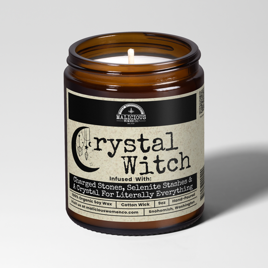 Crystal Witch 9oz Witch Candle Malicious Women Co 9oz Witch Candle Malicious Women Co