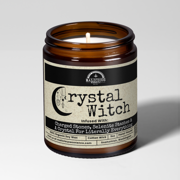 Crystal Witch | 9oz Witch Candle | Malicious Women Co
