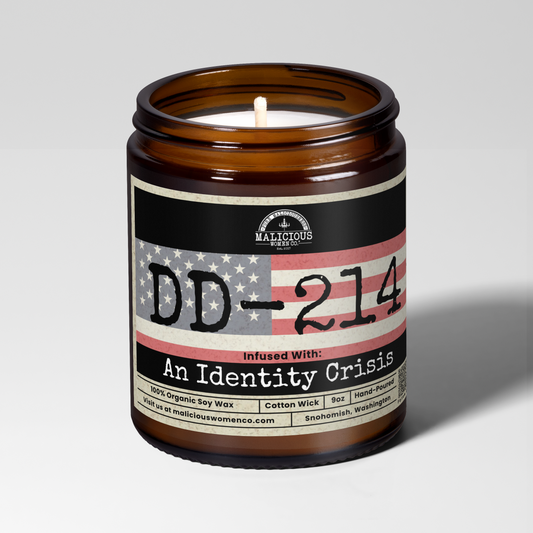 DD-214 | 9oz Work Candle | Malicious Women Co