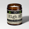 High Af | 9oz Funny Candle | Malicious Women Co