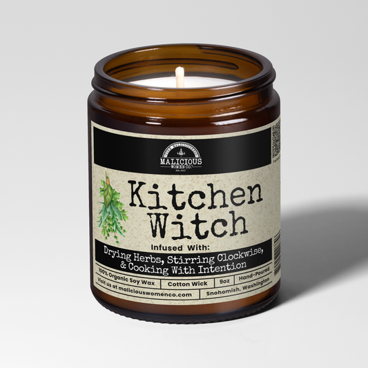 Kitchen Witch 9oz Witch Candle Malicious Women Co