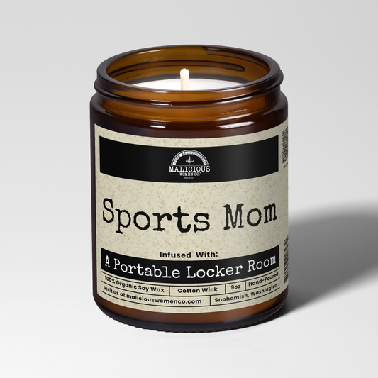 Sports Mom 9oz Mom Candle Malicious Women Co