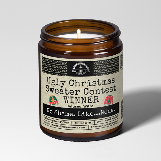 Ugly Christmas Sweater Contest WINNER! - Scent: Butterscotch & Bourbon