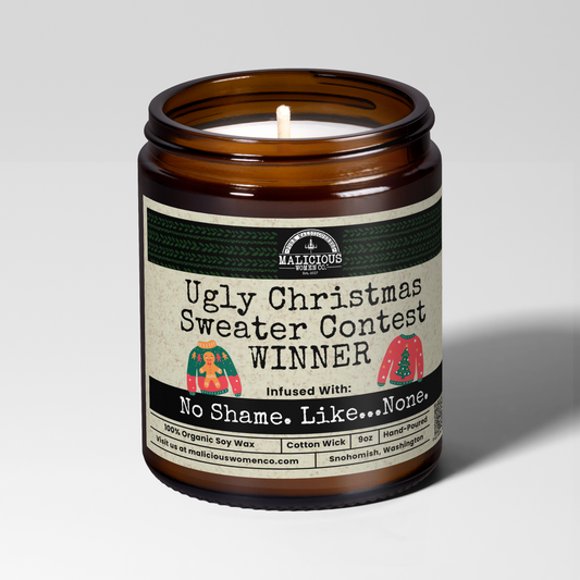 Ugly Christmas Sweater Contest WINNER! - Scent: Spiced Winterberry