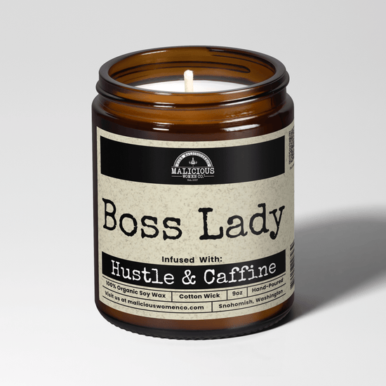 Boss Lady 9oz Work Candle Malicious Women Co - Malicious Women Co. - Candles