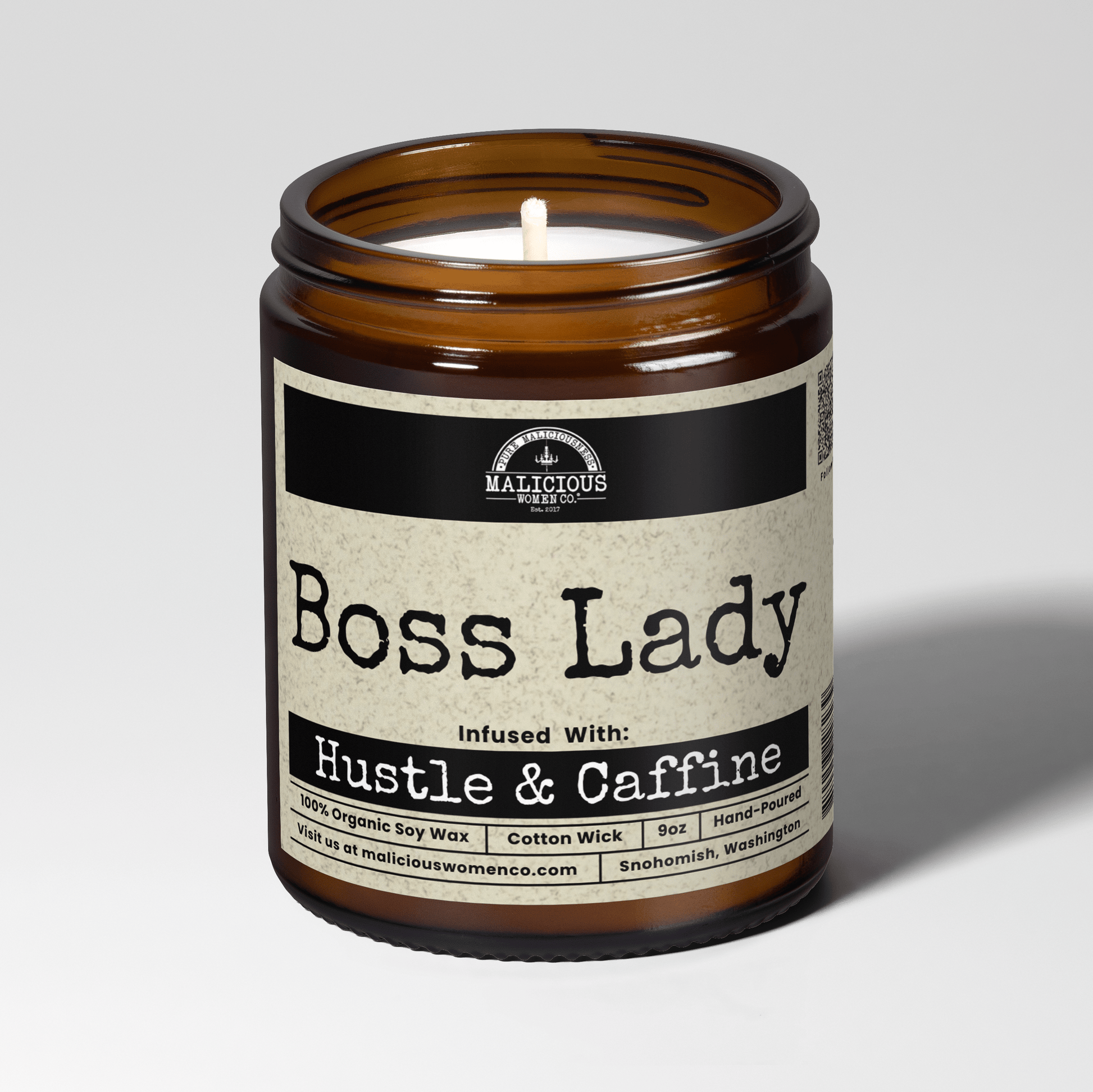 Boss Lady 9oz Work Candle Malicious Women Co - Malicious Women Co. - Candles