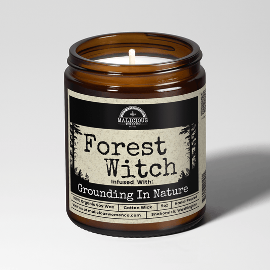 Forest Witch 9oz Witch Candle Malicious Women Co - Malicious Women Co. - Candles