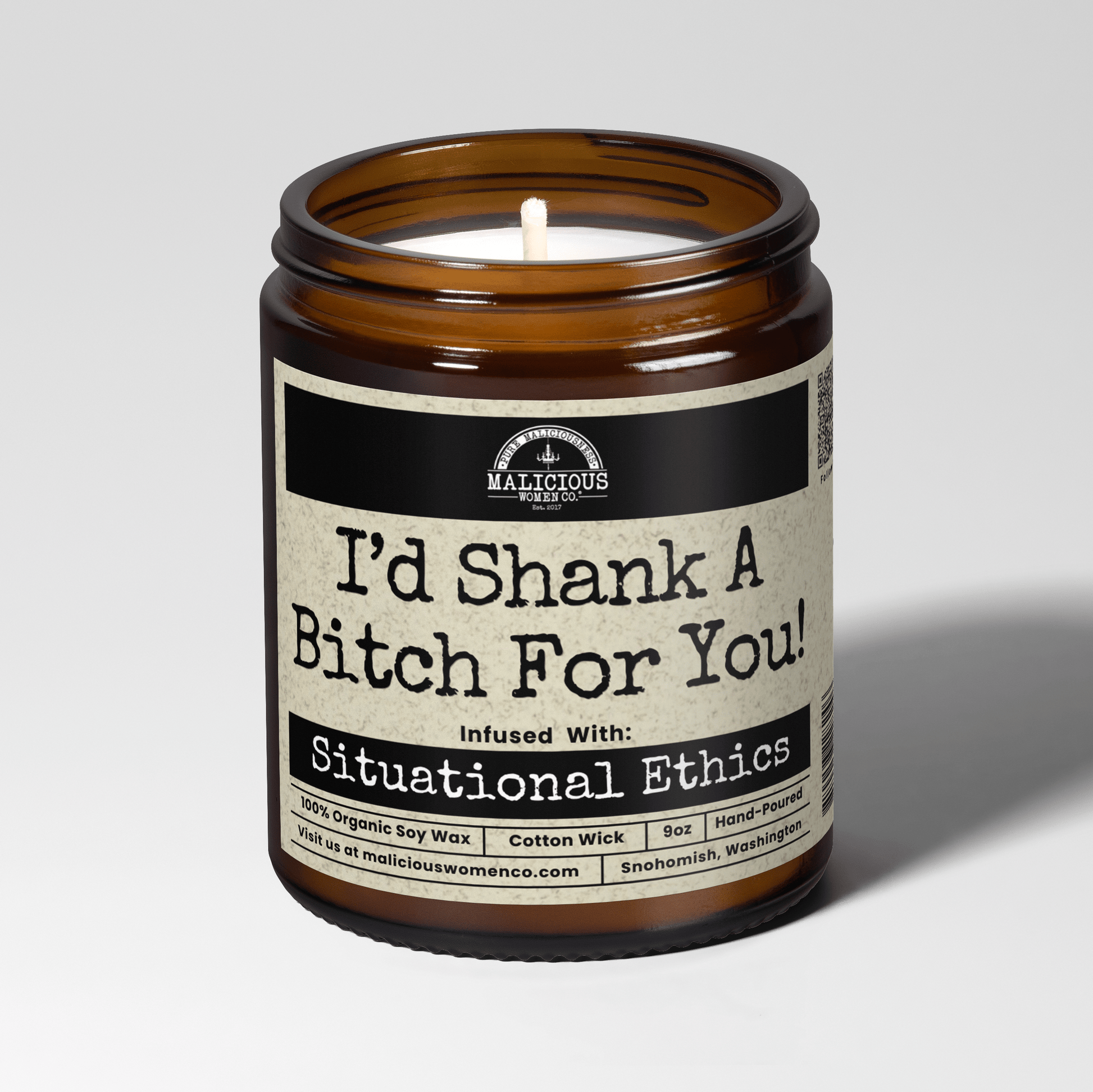 Id Shank A Bitch For You 9oz Bestie Candle Malicious Women Co - Malicious Women Co. - Candles