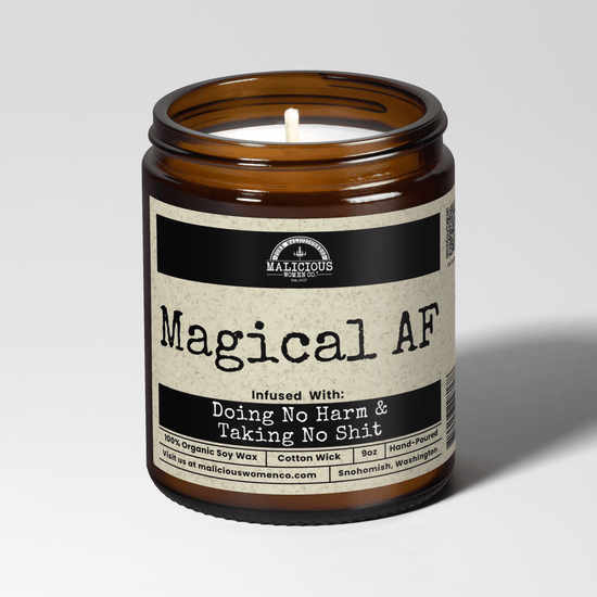 Magical Af 9oz Witch Candle Malicious Women Co - Malicious Women Co. - Candles