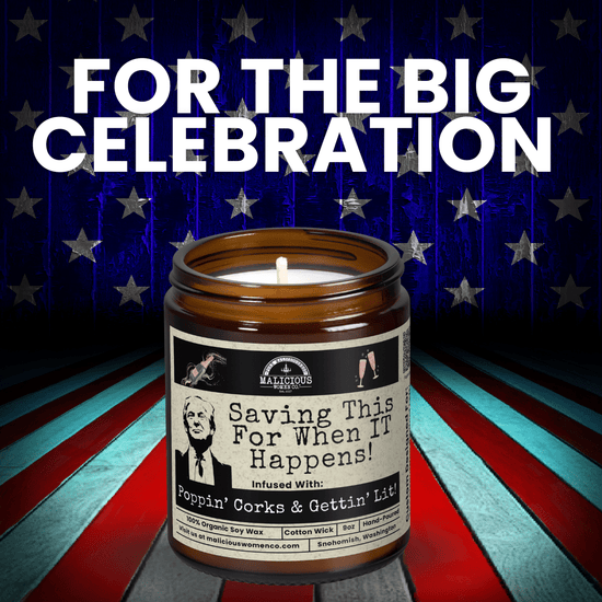 Saving This For Trump 9oz Political Candle Malicious Women Co - Malicious Women Co. - Candles