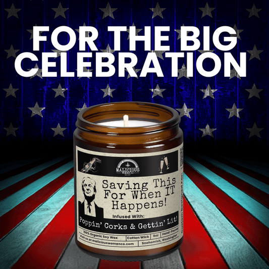 Saving This For Trump 9oz Political Candle Malicious Women Co - Malicious Women Co. - Candles